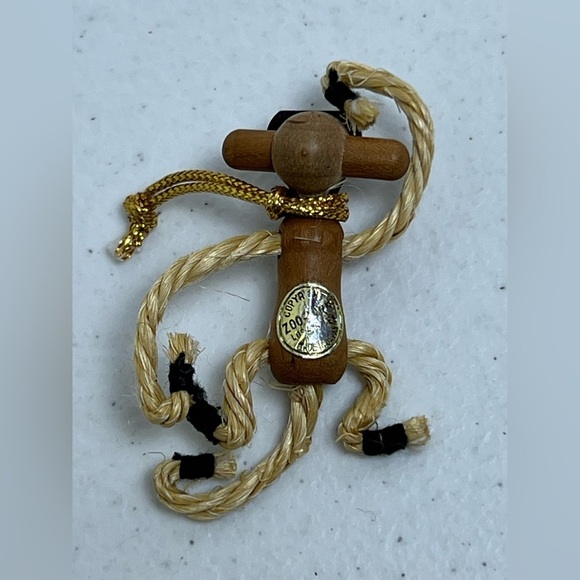 Mid-Century Zoo Line Wooden Monkey Rope Figurine Kay Bojesen 1950’s - Picture 4 of 9